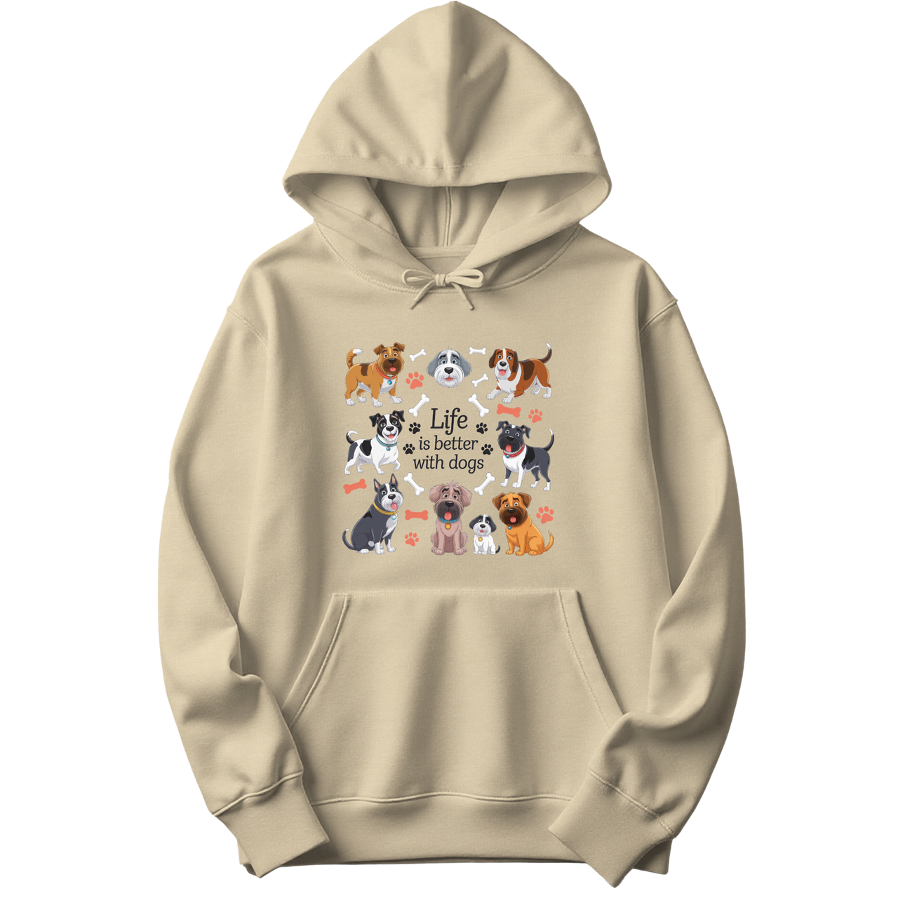 Life Is Better With Funny Dogs Hoodie