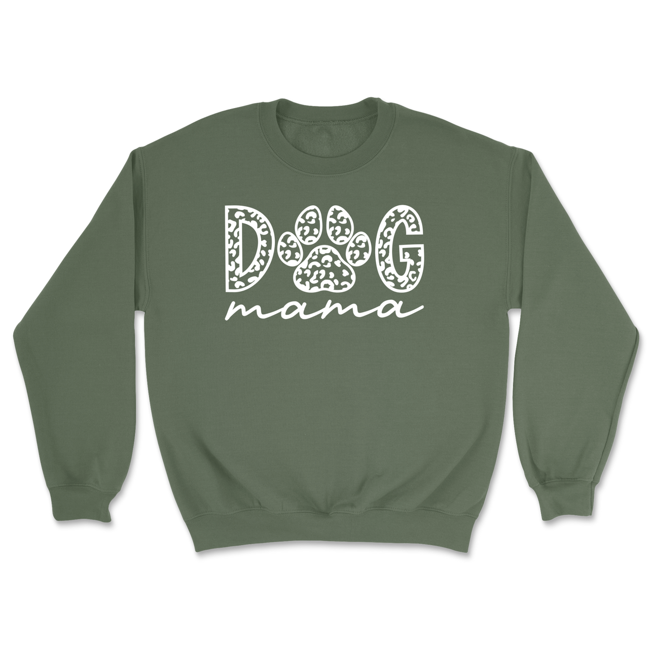 Dog Mama Paw Print Sweatshirt