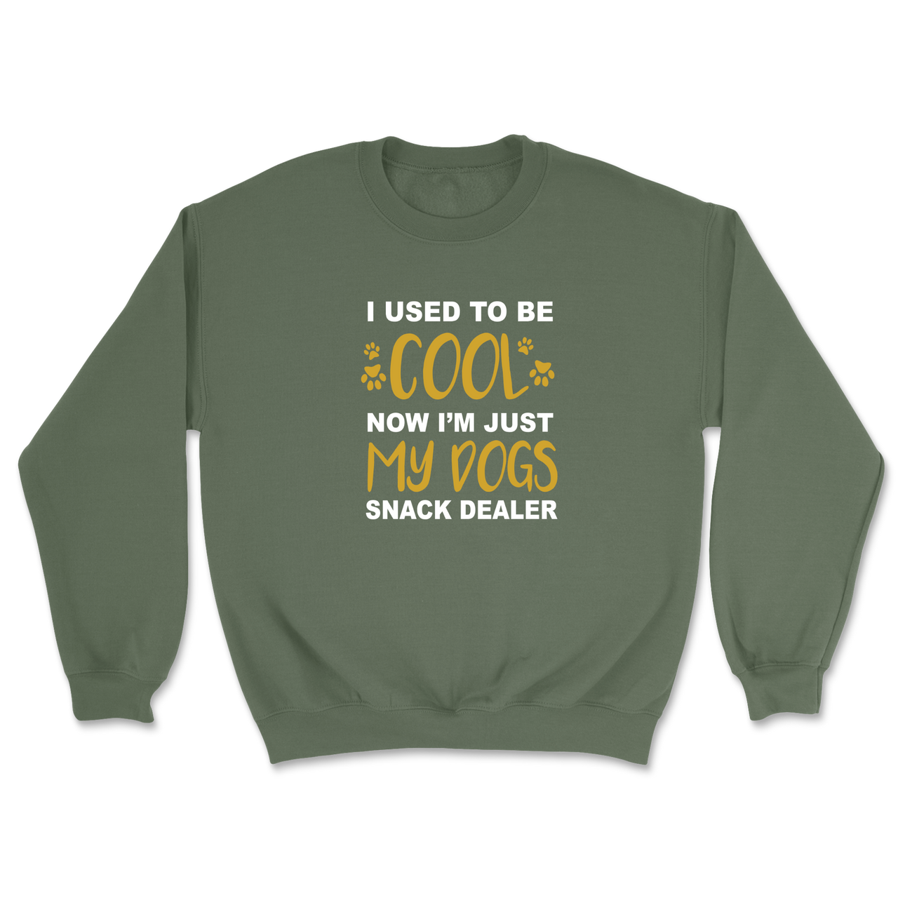I Used To Be Cool Now I'm Just My Dogs Snack Dealer Sweatshirt