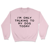 Talking To My Dog Today Sweatshirt