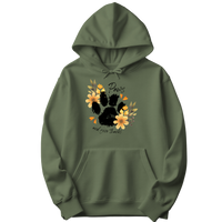 Paws and Give Thanks Floral Hoodie