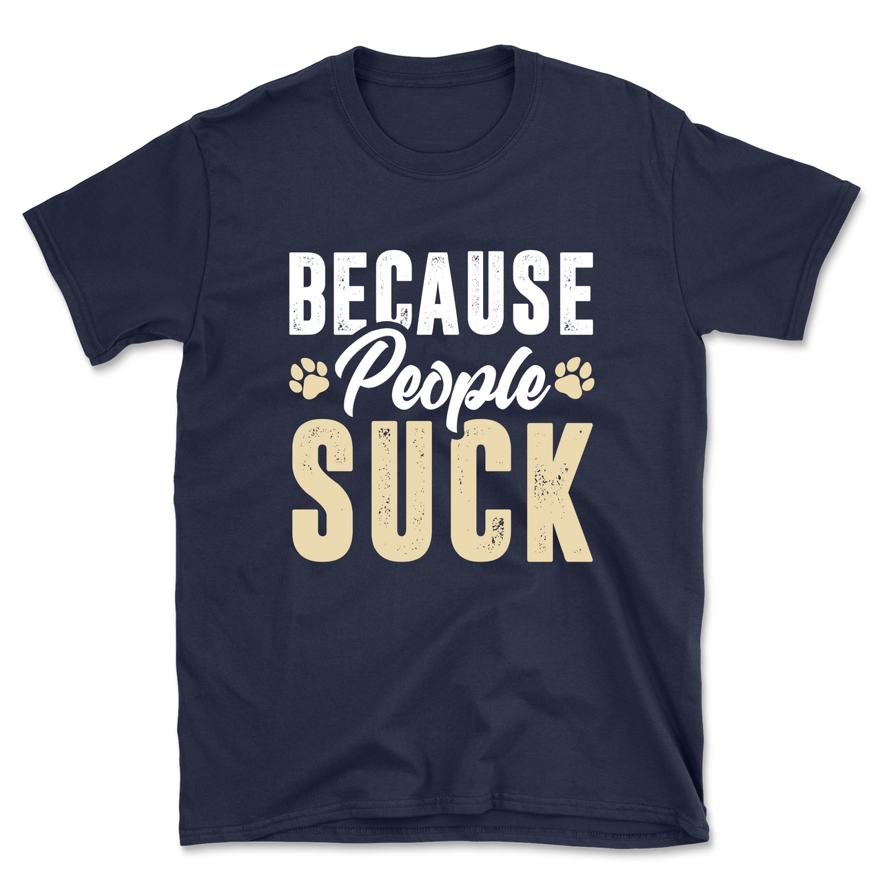 Dogs Over People Paw Print T-Shirt