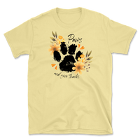Paws and Give Thanks Floral T-Shirt