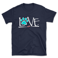 Love In Every Paw Print T-Shirt