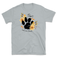 Paws and Give Thanks Floral T-Shirt