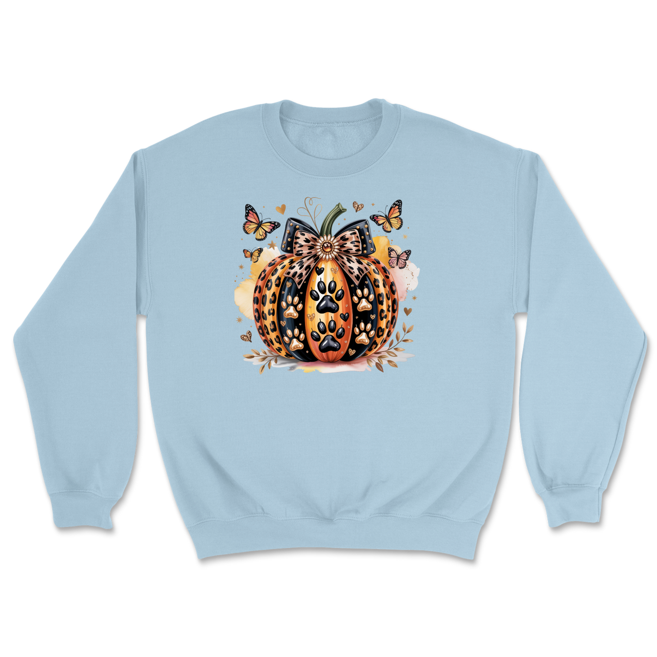 Dog Paw Pumpkin Sweatshirt