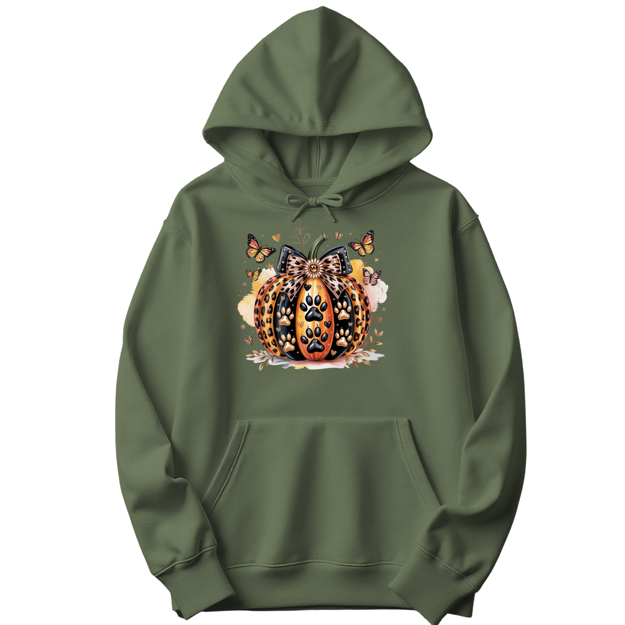 Dog Paw Pumpkin Hoodie