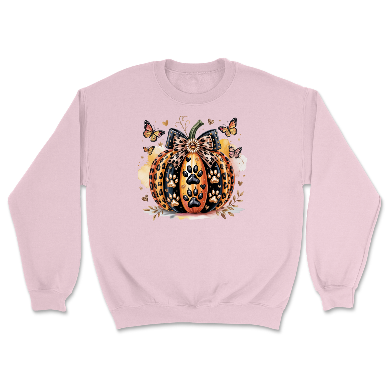 Dog Paw Pumpkin Sweatshirt