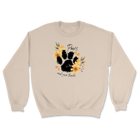 Paws and Give Thanks Floral Sweatshirt