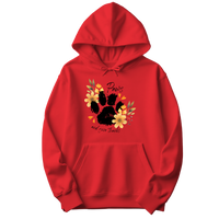 Paws and Give Thanks Floral Hoodie