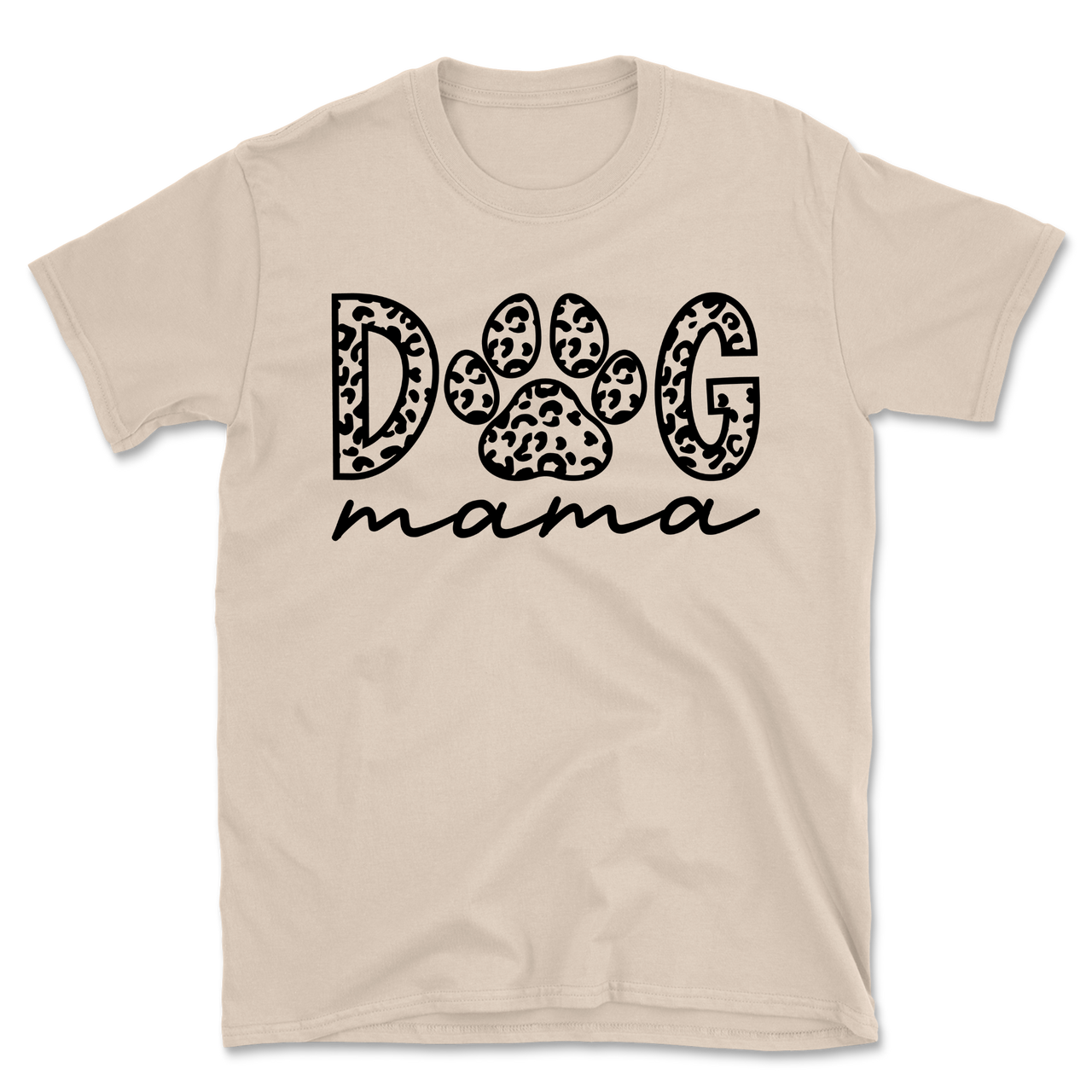 Dog Mama Paw Print T-Shirt