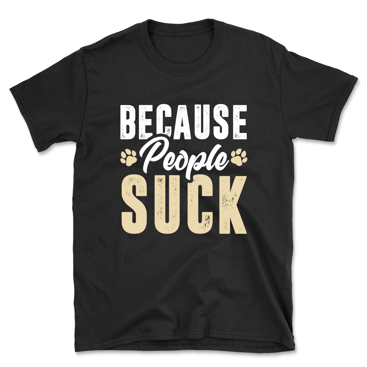 Dogs Over People Paw Print T-Shirt