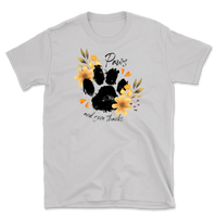 Paws and Give Thanks Floral T-Shirt