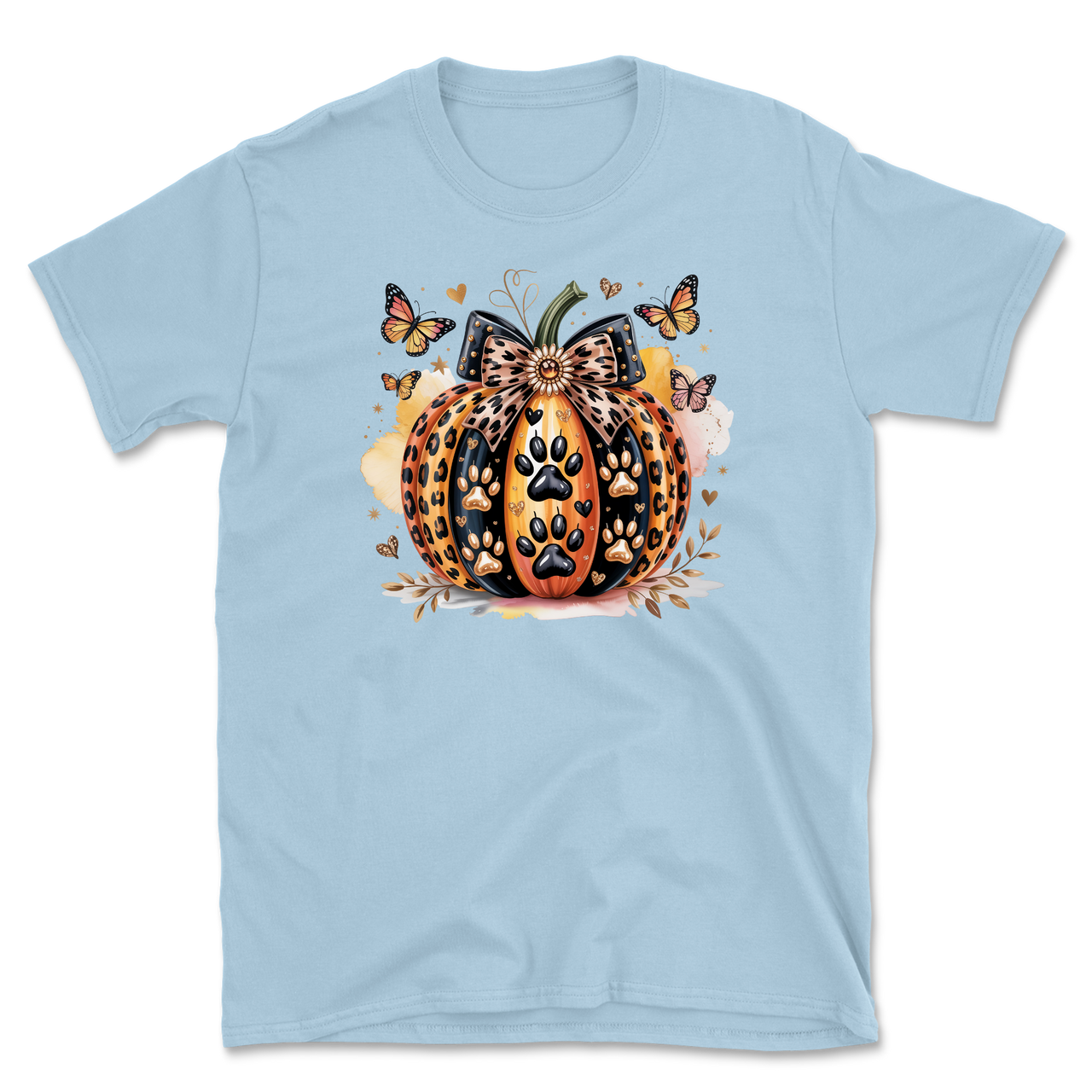 Dog Paw Pumpkin T-Shirt