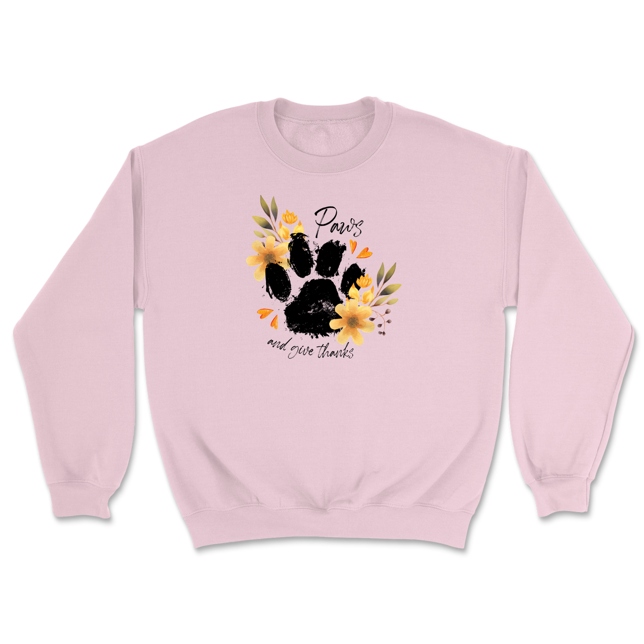 Paws and Give Thanks Floral Sweatshirt
