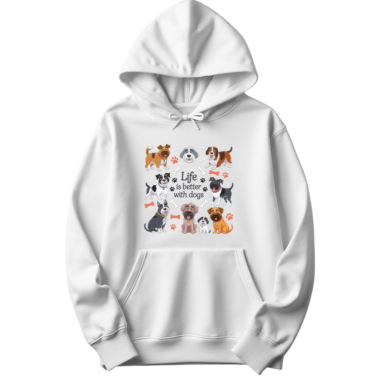 Life Is Better With Funny Dogs Hoodie