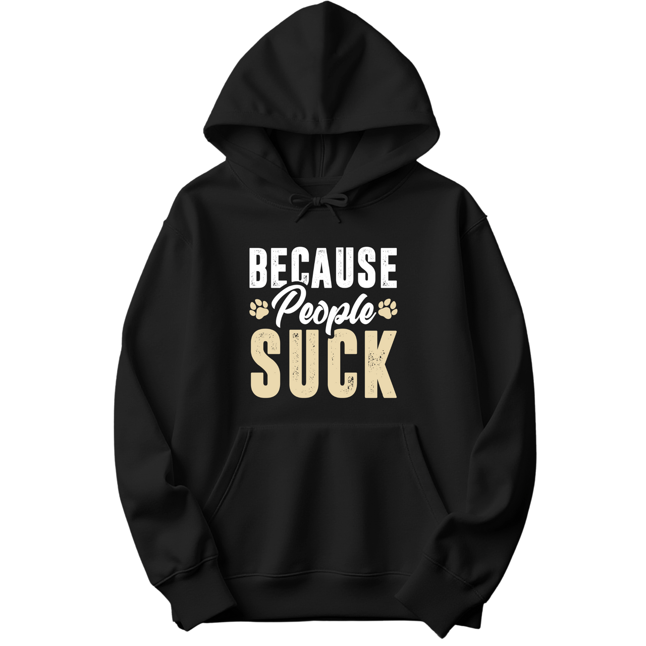 Dogs Over People Paw Print Hoodie