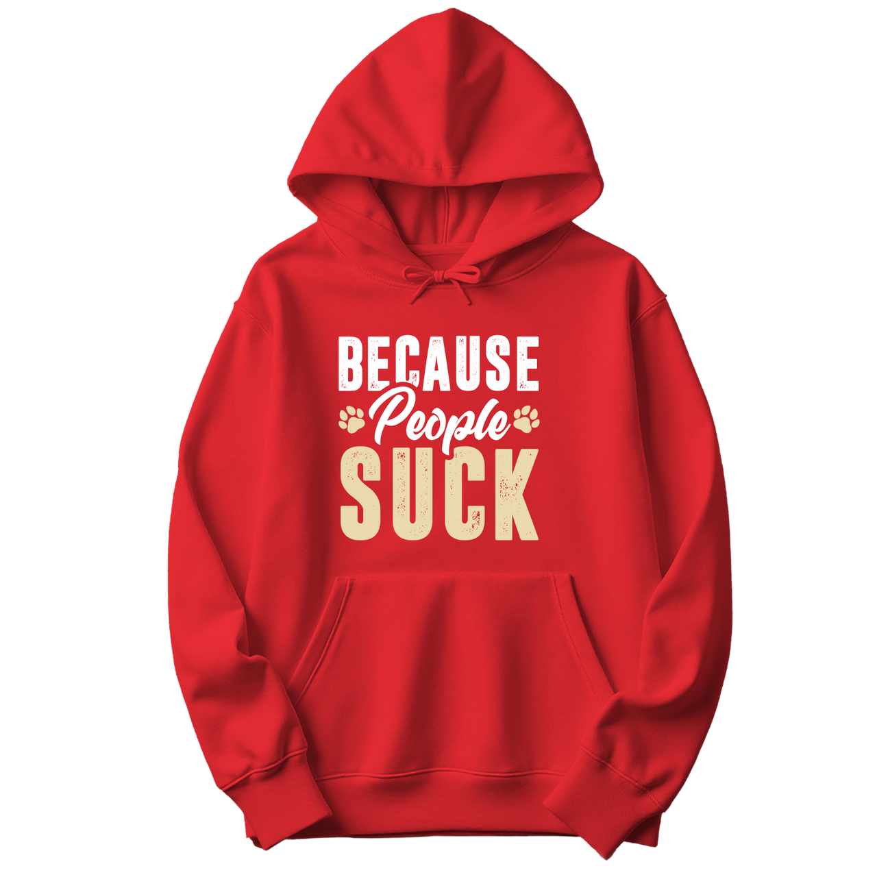 Dogs Over People Paw Print Hoodie