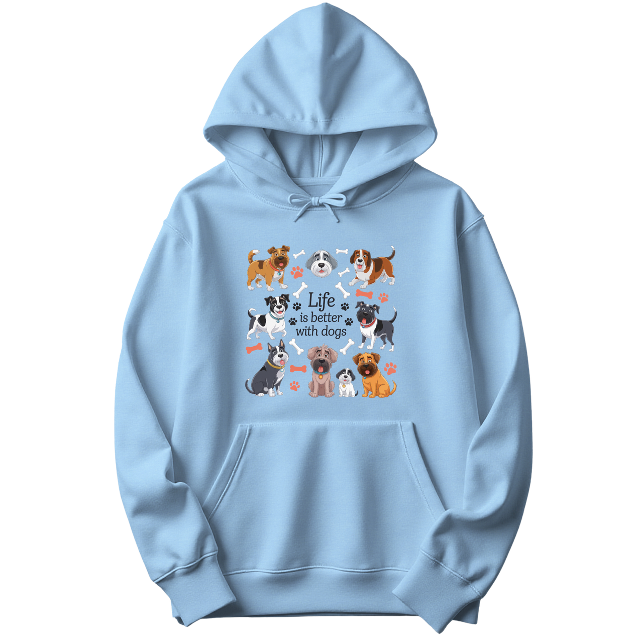 Life Is Better With Funny Dogs Hoodie