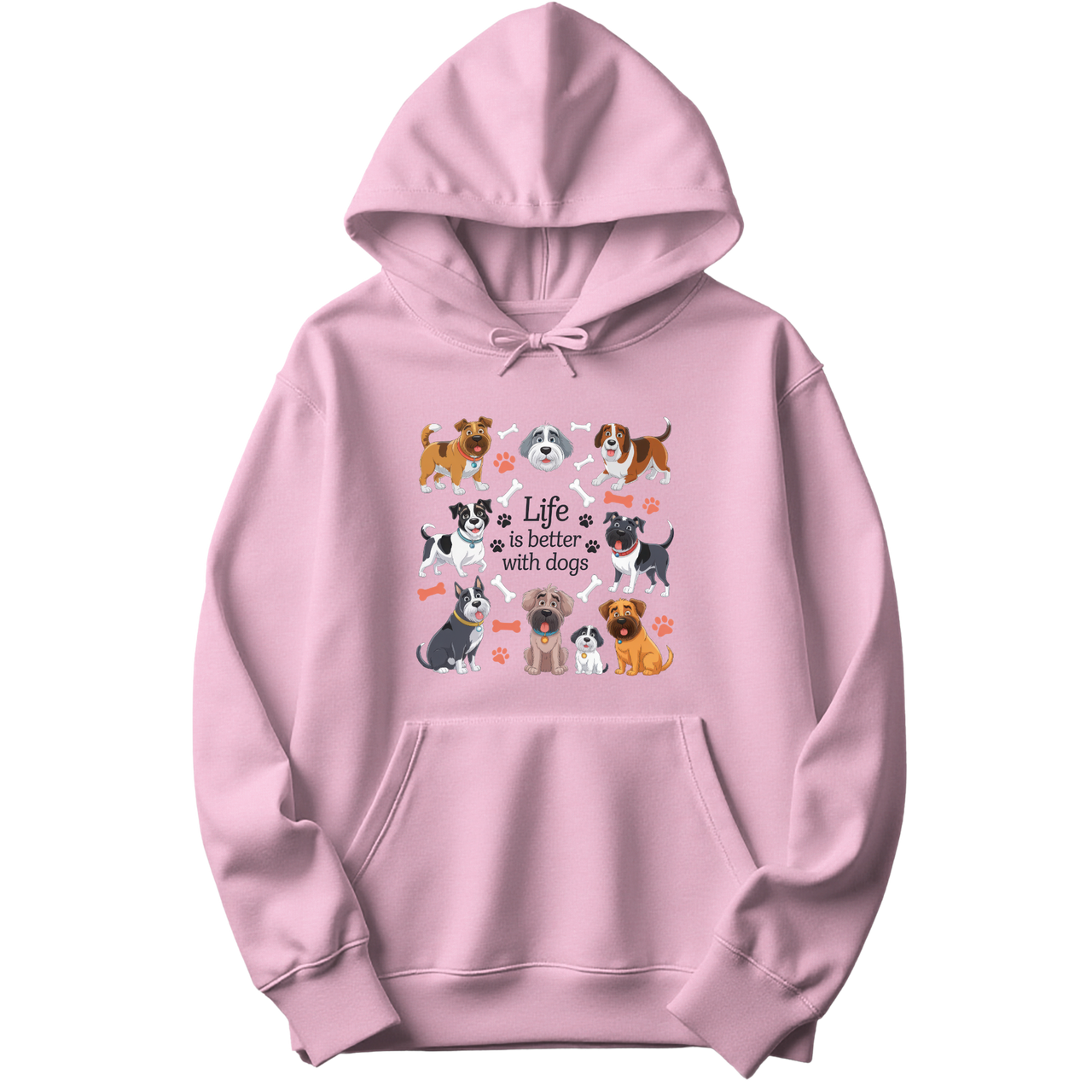 Life Is Better With Funny Dogs Hoodie