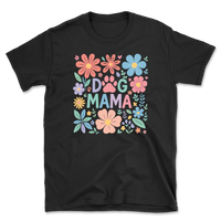 Dog Mama Floral Design T-Shirt