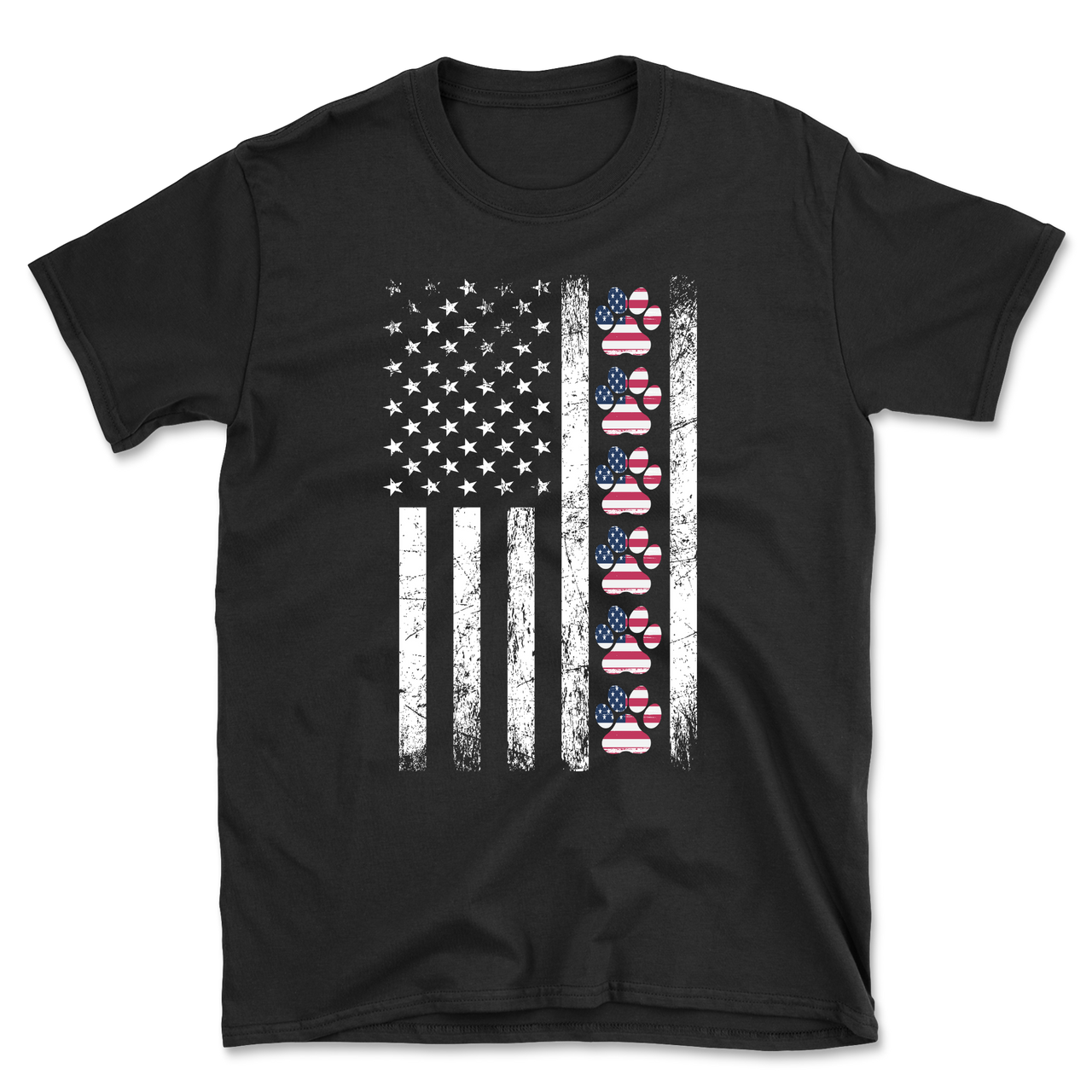 Paw American Flag T-Shirt
