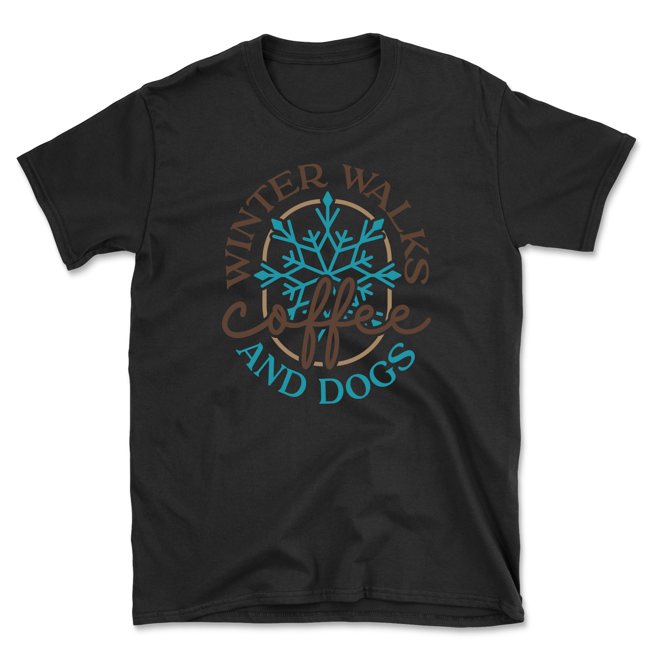 Winter Walks Coffee And Dogs T-Shirt