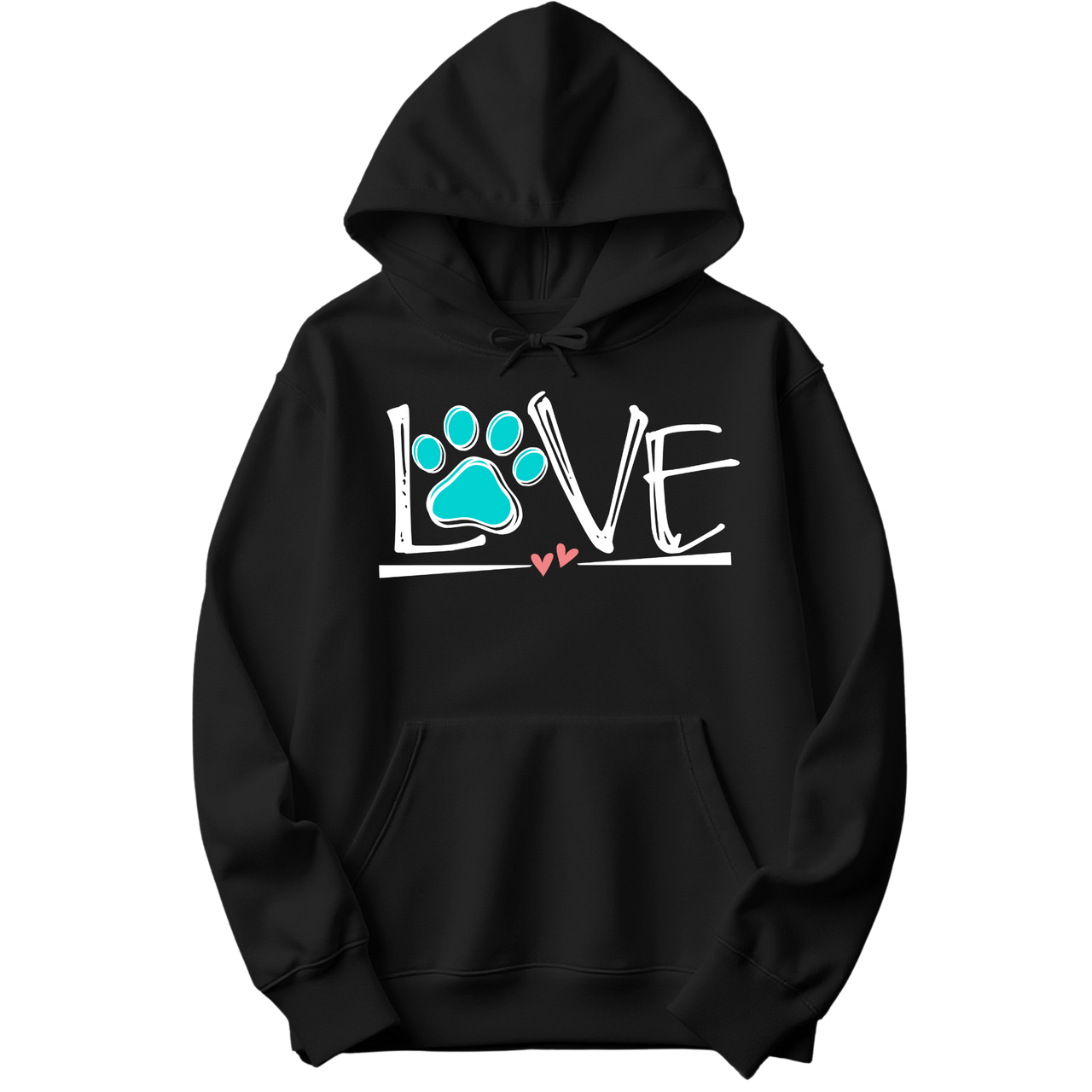 Love In Every Paw Print Hoodie