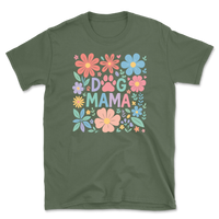 Dog Mama Floral Design T-Shirt