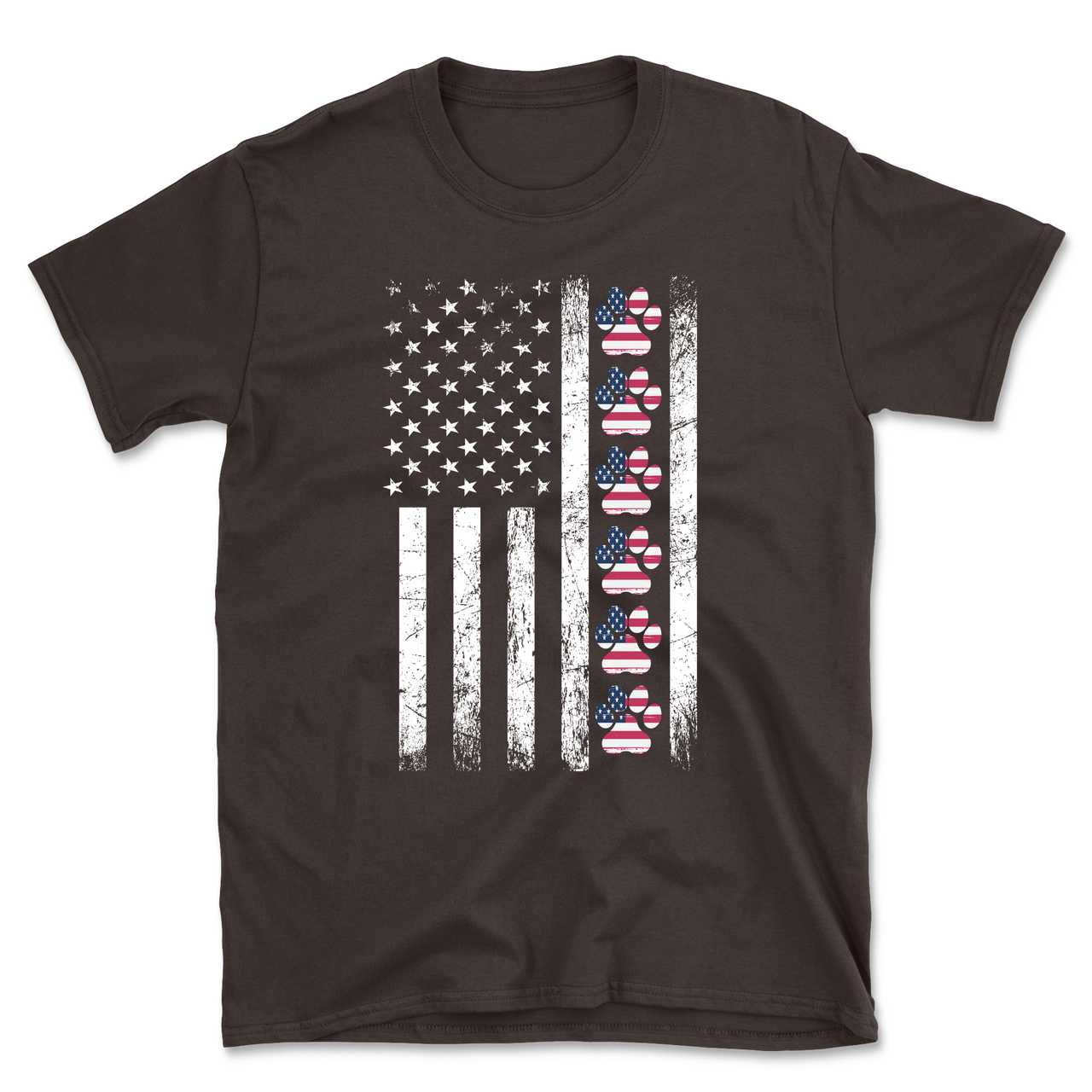 Paw American Flag T-Shirt