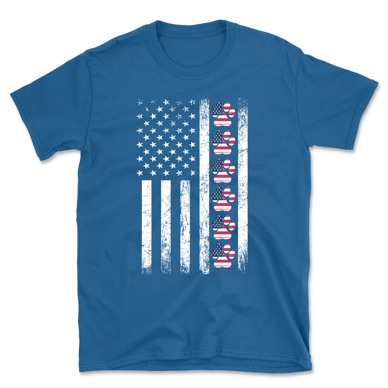 Paw American Flag T-Shirt