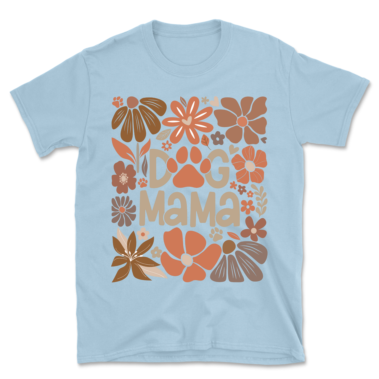 Dog Mama Flower Boho T-Shirt