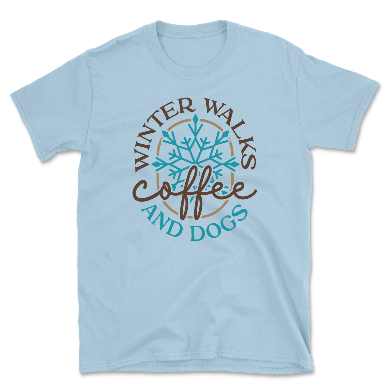 Winter Walks Coffee And Dogs T-Shirt