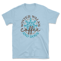 Winter Walks Coffee And Dogs T-Shirt