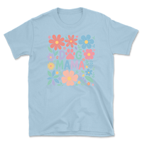Dog Mama Floral Design T-Shirt
