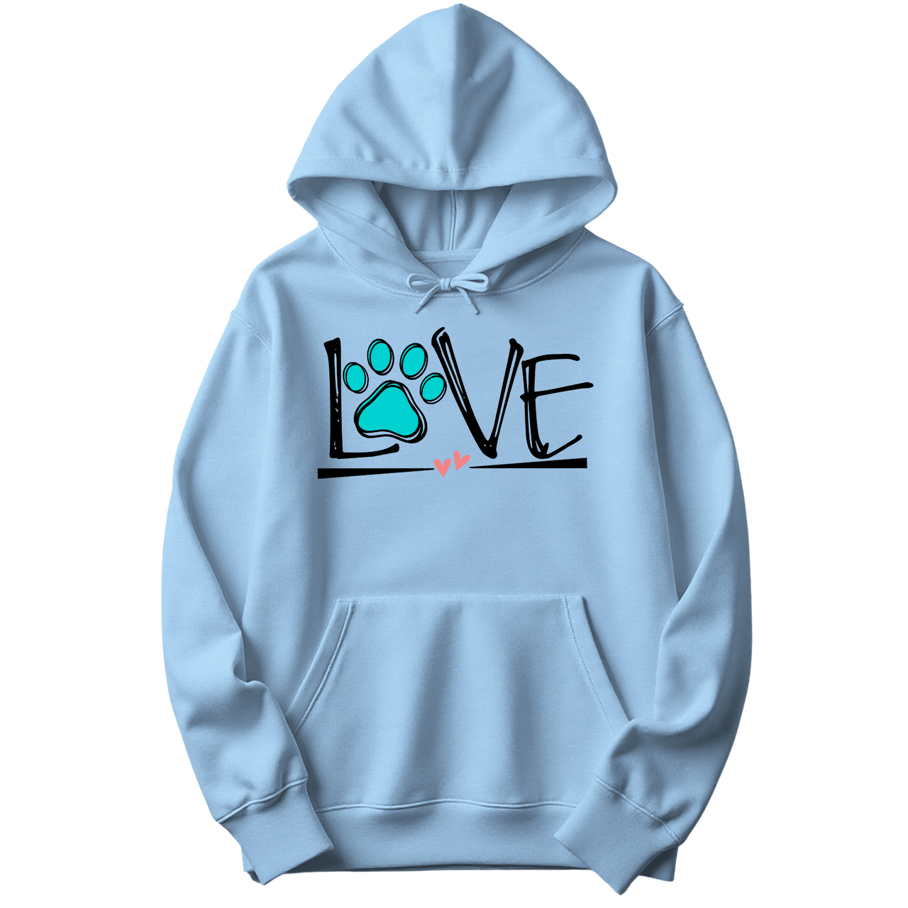 Love In Every Paw Print Hoodie