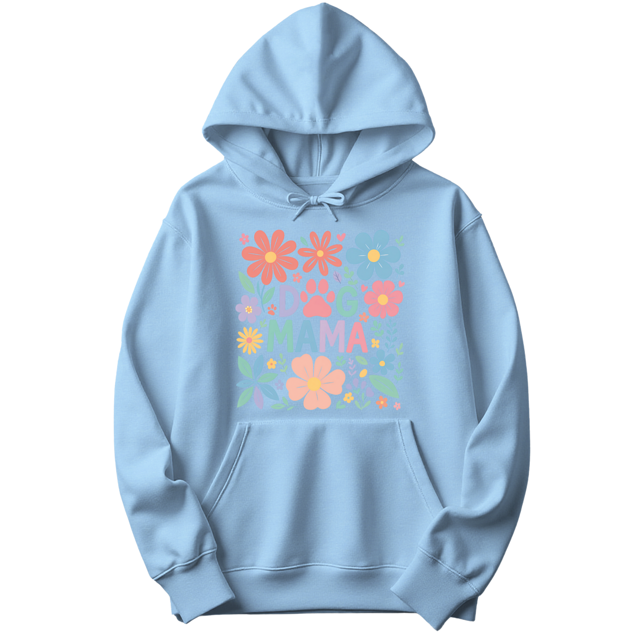 Dog Mama Floral Hoodie