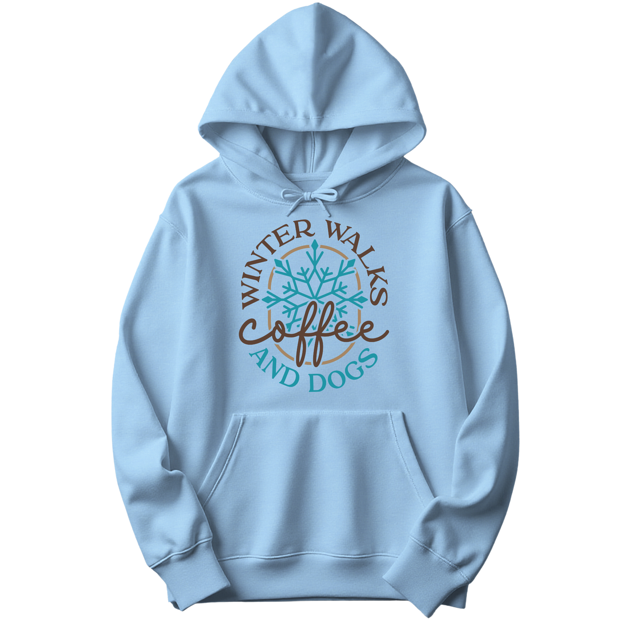 Winter Walks Coffee And Dogs Hoodie