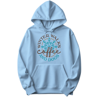 Winter Walks Coffee And Dogs Hoodie