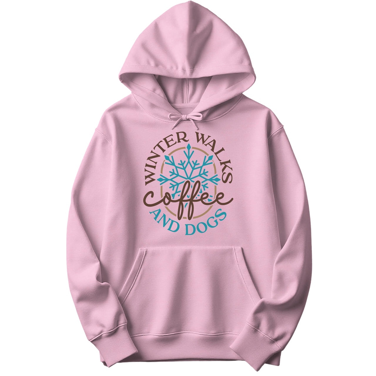 Winter Walks Coffee And Dogs Hoodie