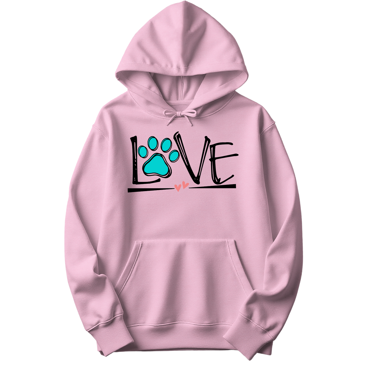 Love In Every Paw Print Hoodie