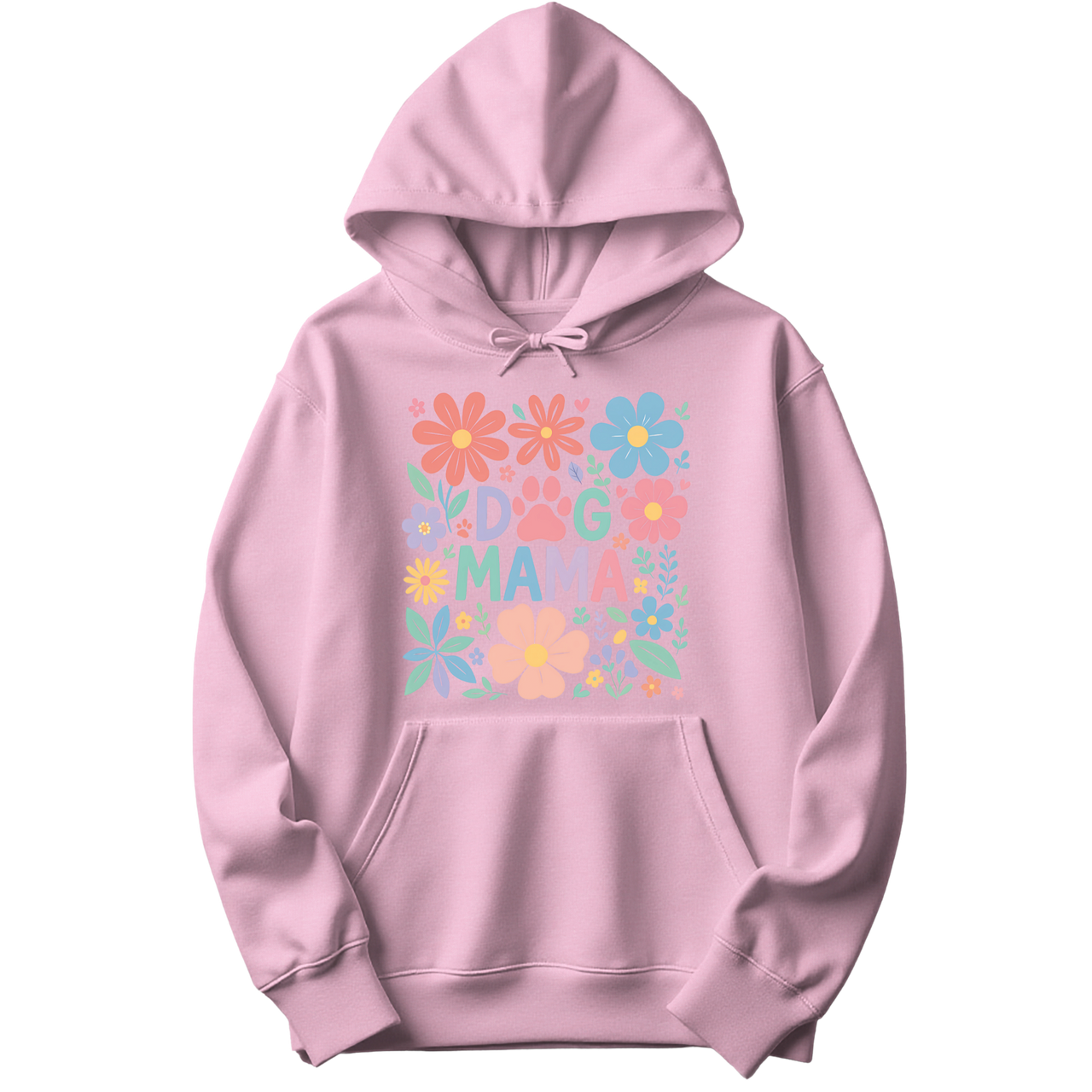 Dog Mama Floral Hoodie