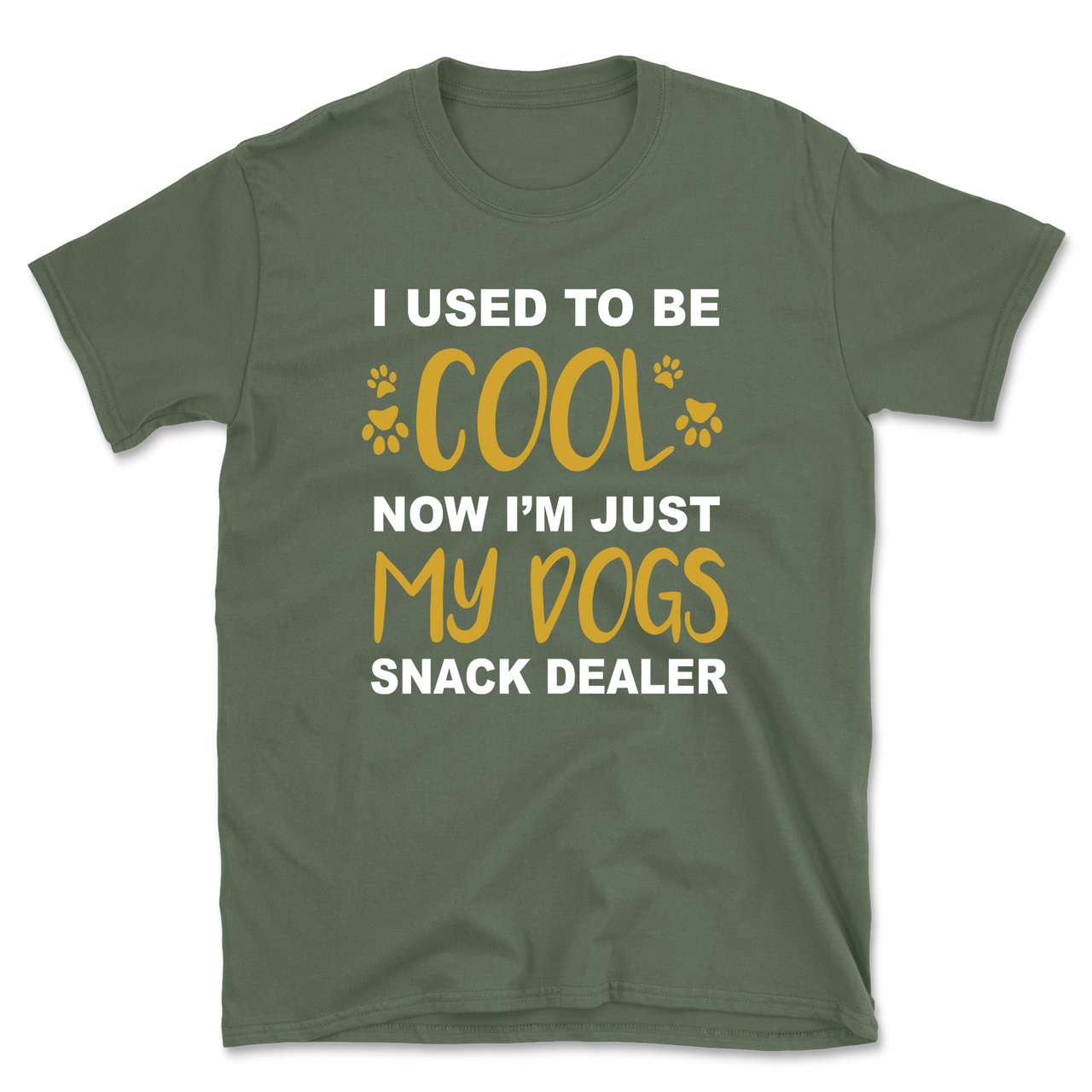 I Used To Be Cool Now I'm Just My Dogs Snack Dealer T-Shirt