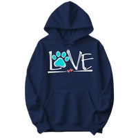 Love In Every Paw Print Hoodie