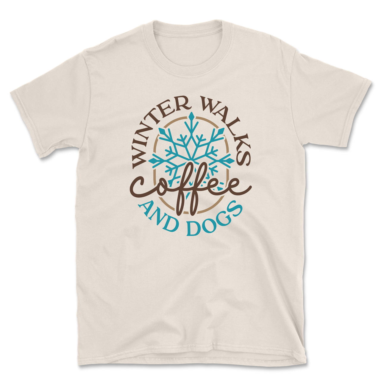 Winter Walks Coffee And Dogs T-Shirt