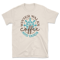 Winter Walks Coffee And Dogs T-Shirt