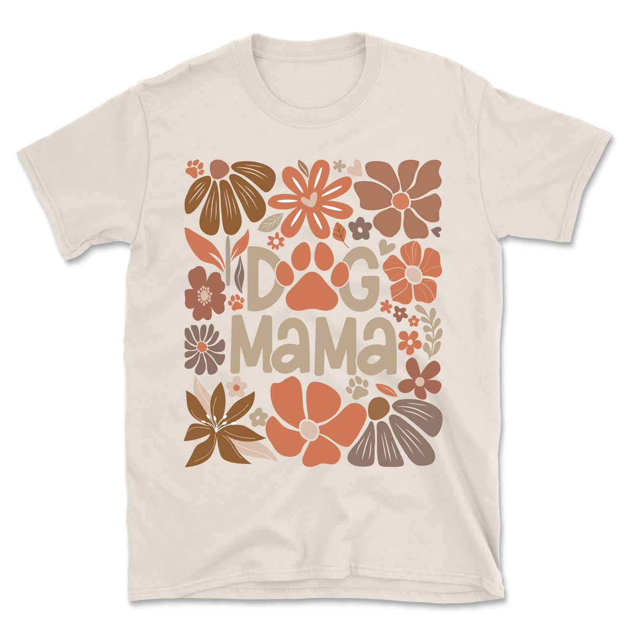 Dog Mama Flower Boho T-Shirt