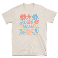 Dog Mama Floral Design T-Shirt