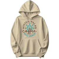 Winter Walks Coffee And Dogs Hoodie