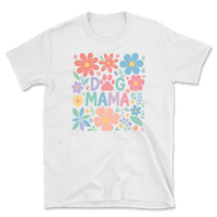 Dog Mama Floral Design T-Shirt